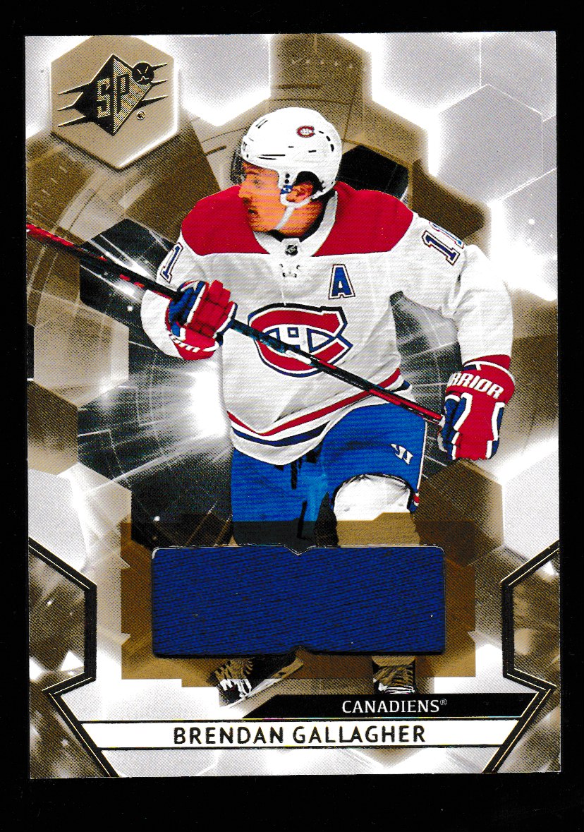 2020-21 SPx Jerseys #81 Brendan Gallagher (image for) 2020-21 SPx Jerseys #81 Brendan Gallagher